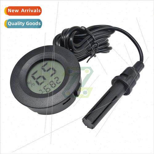 Round Embedded Temperature Humidy Meter Electronic Temperatu