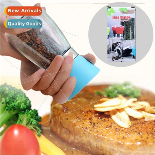 Pepper Sesame Grinder Manual Kchen Spice Glass ing Jar House