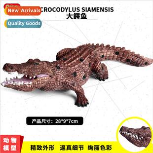 Wildlife model ornaments new crocodile le crocodile amphibia