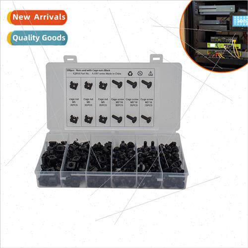 Set 100 Painted Enclosure Nuts Cage Snap Square Snap Nuts Fl