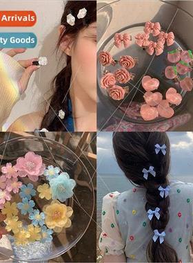 Korea hair clips girl heart hair accessories cherry blossom