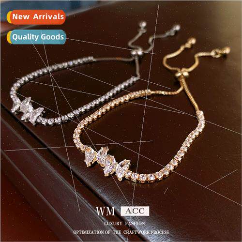Zirconia Butterfly Pull-Out Bracelet Fashion Sweet Delicate