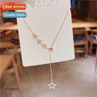 Korea exquise star necklace female hundred matching collarbo
