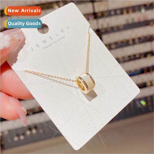 Korea shell roller small waist necklace adjustable long shor