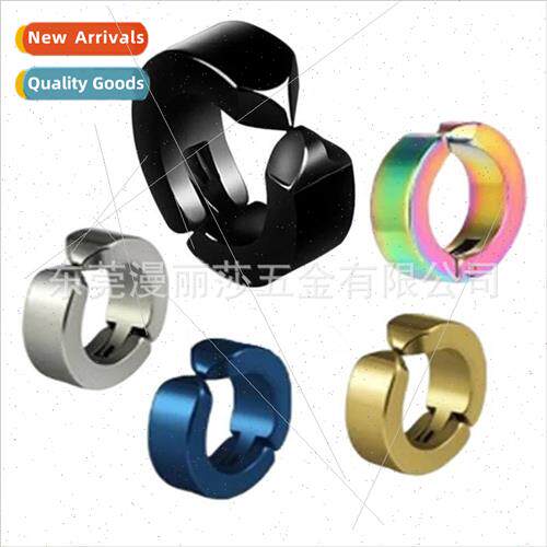 Fashion stainless steel men women whout ear holes ear clip e