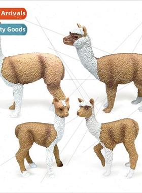 Chiseled alpaca cub male alpaca static solid hpuppet ornamen