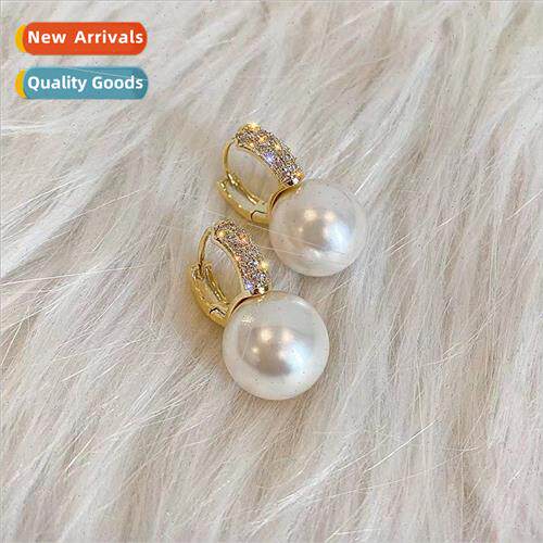 zirconia pearl earrings Korea earrings new elegant earrings