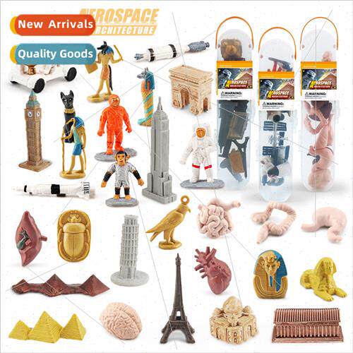 Miniature aerospace model ancient Egyptian human body organs