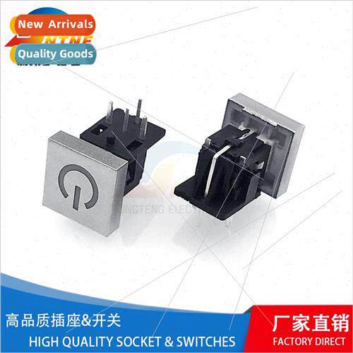 Square Power Symbol Start Power Pushbutton ght Touch wh LED