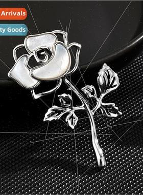 Natural Openwork Rose Brooch Delicate Sweet Elegant Corsages