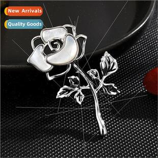 Natural Openwork Rose Brooch Delicate Sweet Elegant Corsages
