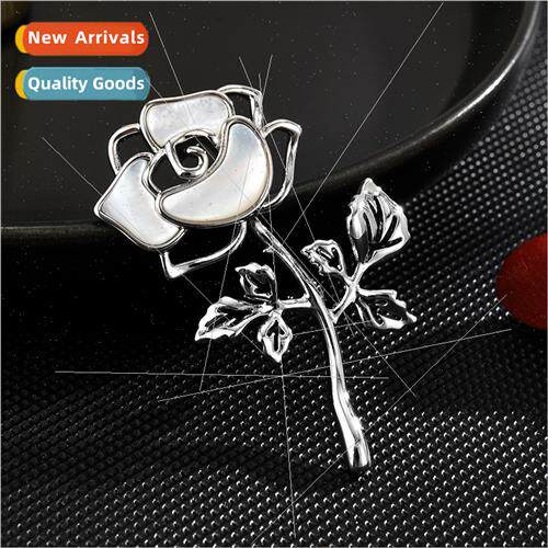 Natural Openwork Rose Brooch Delicate Sweet Elegant Corsages