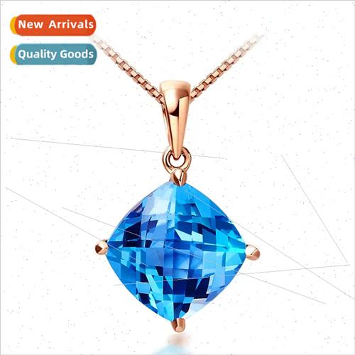 Rose Gold Gemstone Pendant Color Gemstone Setting 5 Carat Sw