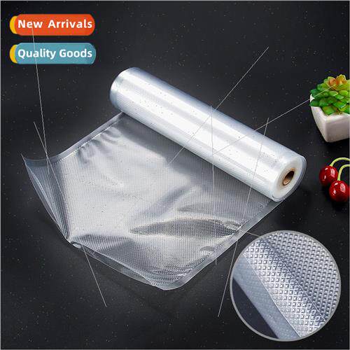 2rolls 11inch*50` ngle de Grid Patterned Vacuum Bag Food Fre
