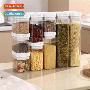 Food preservation organizer plastic sealed storage canisters