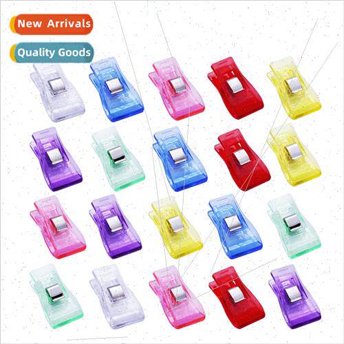 Colorful Plastic Sewing Tools Material Edge Closure Clip Hou