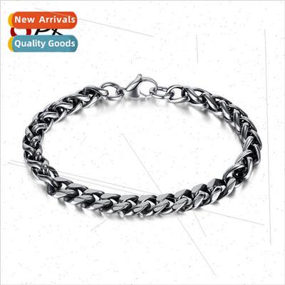 Vintage Aged Tanium Steel Keel Chain Europe Stainless Steel
