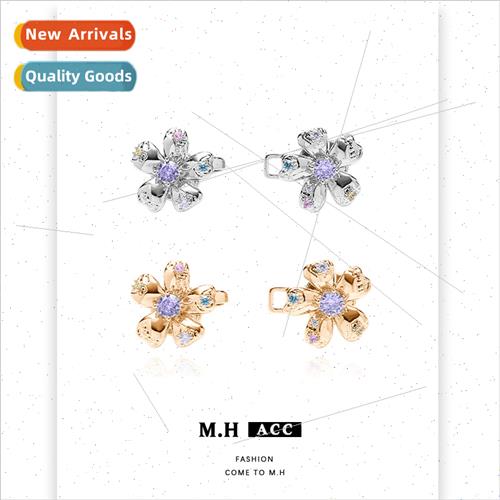 Colorful Zirconia Flower Waist Buckle Women che Hundred Coll