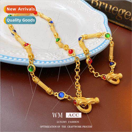Circle Bamboo T-Bar Bracelet Fashion Vintage Europe Bracelet