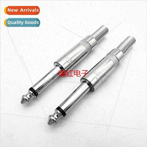 Solderless mono 6.35 6.5 big 2-pole audio video plug Fine pa