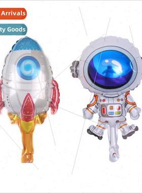 New mini spaceman aluminum film balloon small rocket aluminu