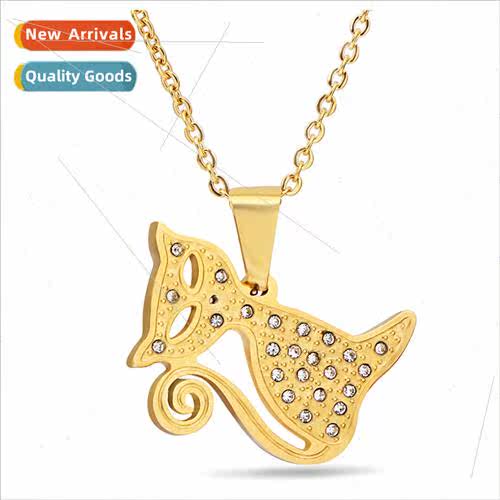 Fun Kten Korea Ins Fashion mple Stainless Steel Necklace wh