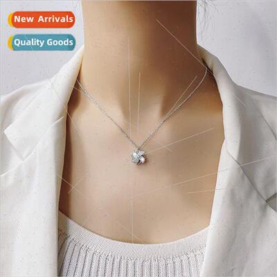 Zirconia small windmill necklace Koreagirlfriend girlfriend