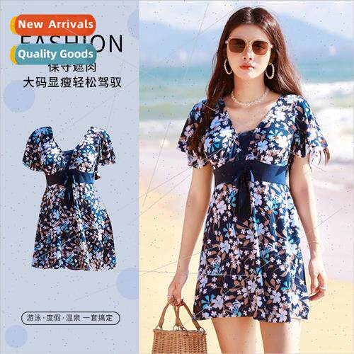 2023 new micro-fat mm large size spa swimsu female skirt one