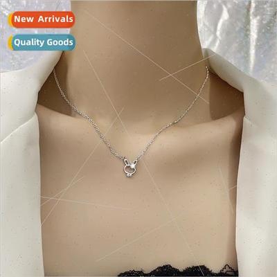 Skeleton zirconia bunny necklace cute pendant zodiac rabb co
