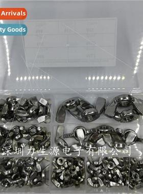 100PCS Stainless Steel 304 HScrewed Butterfly Nut Boxed Set