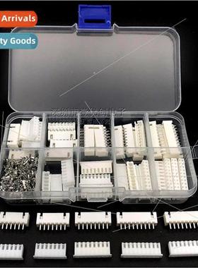 260pcs XH2.54 6 7 8 9 10pin 2.54MM straight pin glued shell