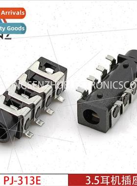 3.5mm headphone socket PJ-313E 8-pin full-chip 4-audio-video