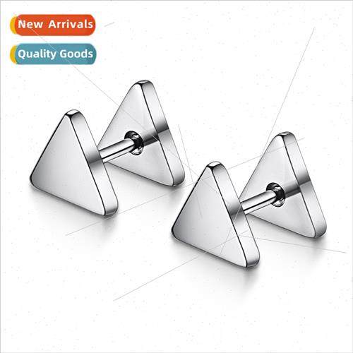 Simple triangle earrings spiral earrings creative fashion ea