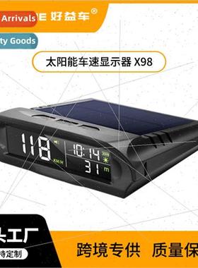 HUD Wireless Heads Up Display GPS Speedometer Solar Car Time