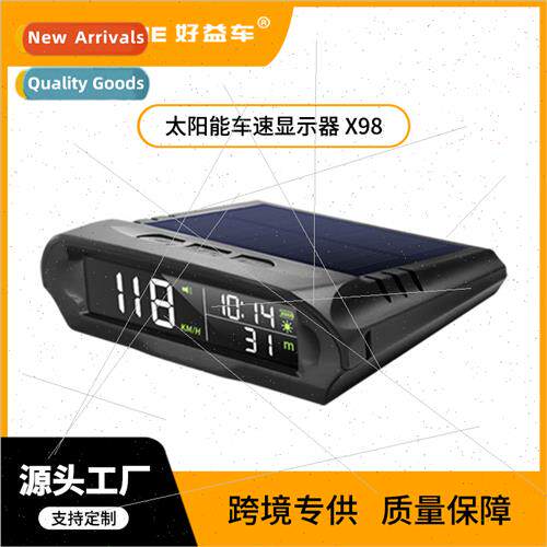 HUD Wireless Heads Up Display GPS Speedometer Solar Car Time