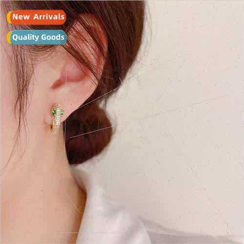 Korea summer new creative zirconia snake earrings female nd