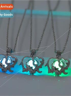 Europe Halloween Creative Openable minous Elephant Pendant A