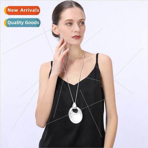 Long sweater chain new Europe retro simple pendant female in
