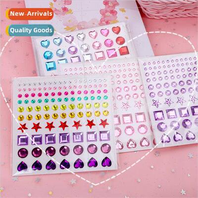 Korea ins girl heart diamond handbook stickers students diy