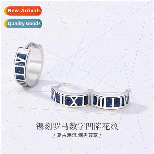 New Roman numerals earrings male nd single earrings fashion