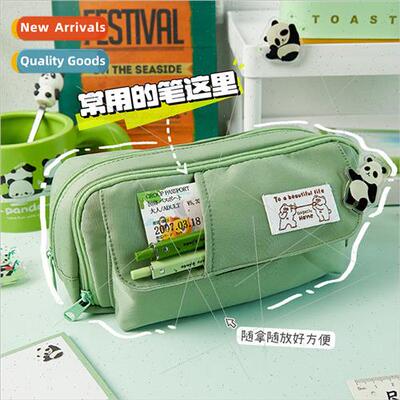 mple large capacy pen bag students high value stationery bag