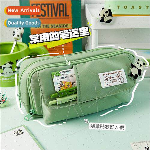 mple large capacy pen bag students high value stationery bag
