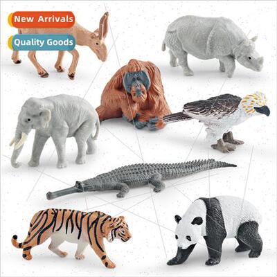 Wild animal model panda orangutan fish-eating crocodile Asia