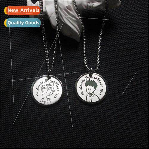 ttle Prince necklace female 2023 new male tide ins hip-hop f