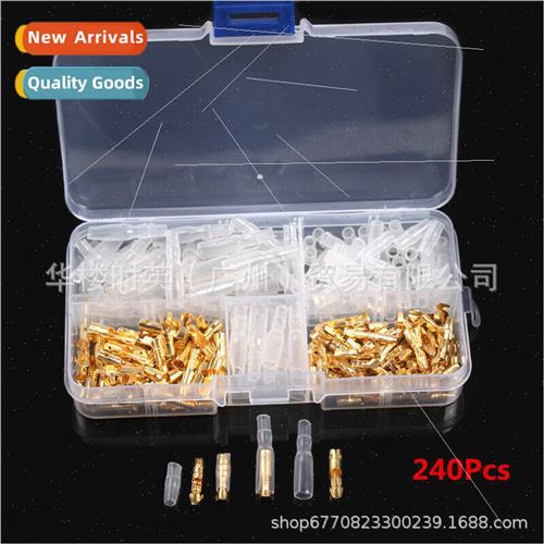 240PCS Bullet Block Sheathed 4.0mm Terminal Blocks Gold Inse