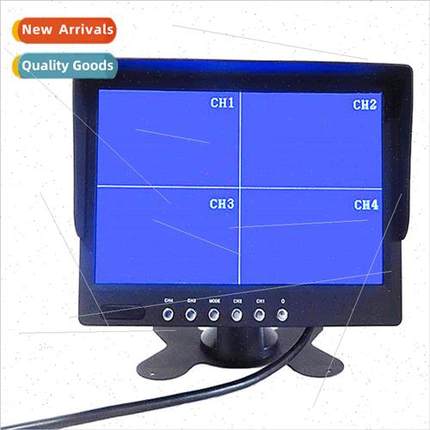 7-inch car quad spl monor four-way BNC header input multiple