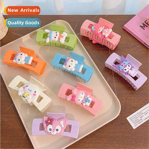 Koreacolorful girl cartoon scratch clip cute back head large