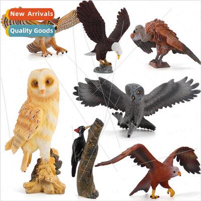 Owl woodpecker vulture flying birds animal ornaments childre