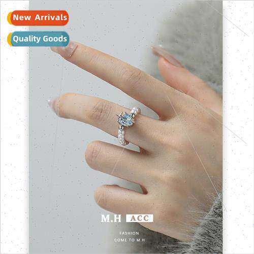 Love Pearl Ring Women che Premium Delicate Hundred Index Fin