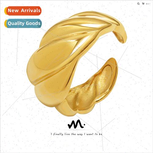 France ins threaded open ring women index finger ring tanium